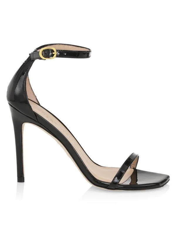 商品Stuart Weitzman|Nudistcurve Patent Leather Sandals,价格¥1446,第1张图片