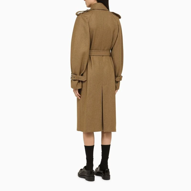 商品Max Mara|Sportmax Khaki double-breasted coat,价格¥5349,第3张图片详细描述