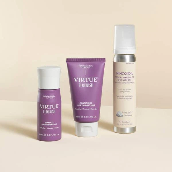 商品VIRTUE|VIRTUE Flourish Nightly Intensive Hair Growth Treatment - Trial Size 3 piece,价格¥495,第3张图片详细描述