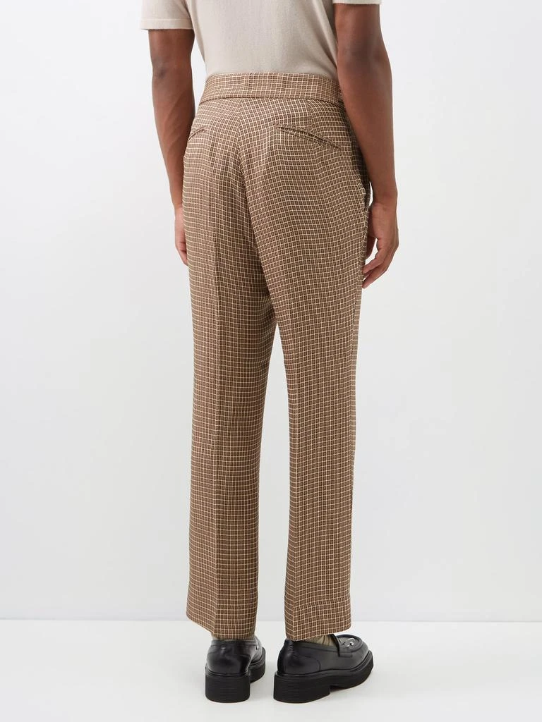 商品Needles|Pleated tile-jacquard trousers,价格¥2398,第3张图片详细描述