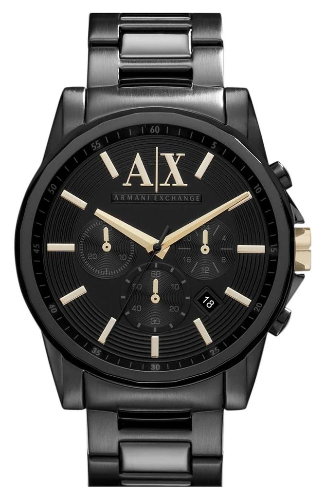 商品Armani Exchange|Chronograph Bracelet Watch, 45mm,价格¥1230,第1张图片