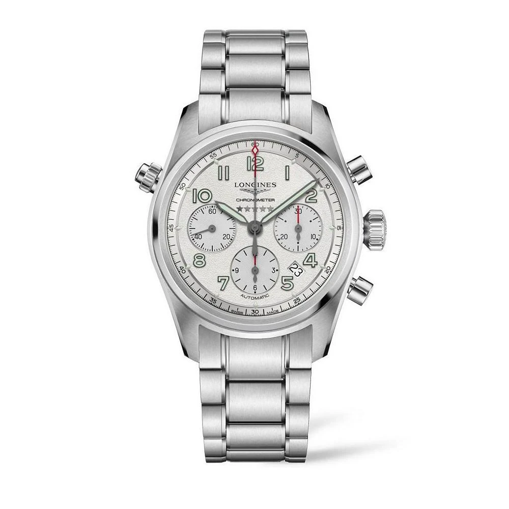 商品Longines|Men's Automatic Spirit Stainless Steel Chronometer Bracelet Watch 42mm,价格¥23209,第1张图片