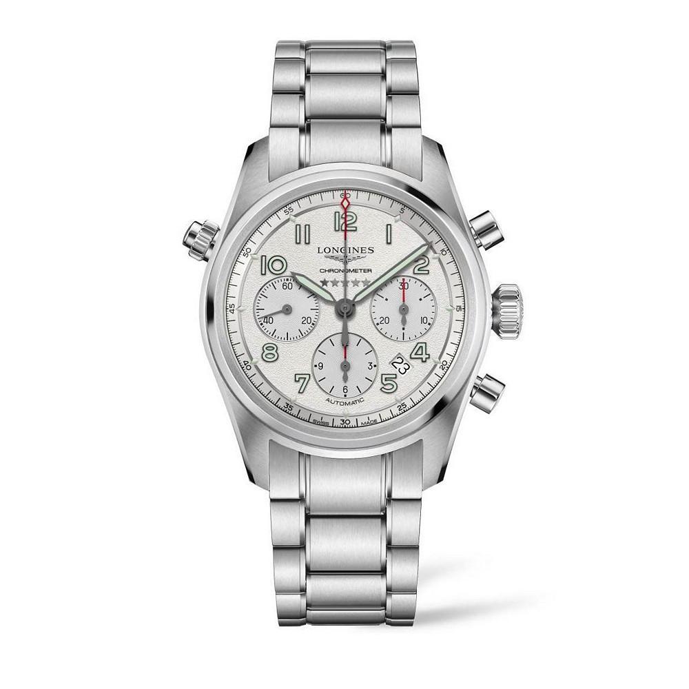 商品Longines|Men's Automatic Spirit Stainless Steel Chronometer Bracelet Watch 42mm,价格¥23023,第1张图片
