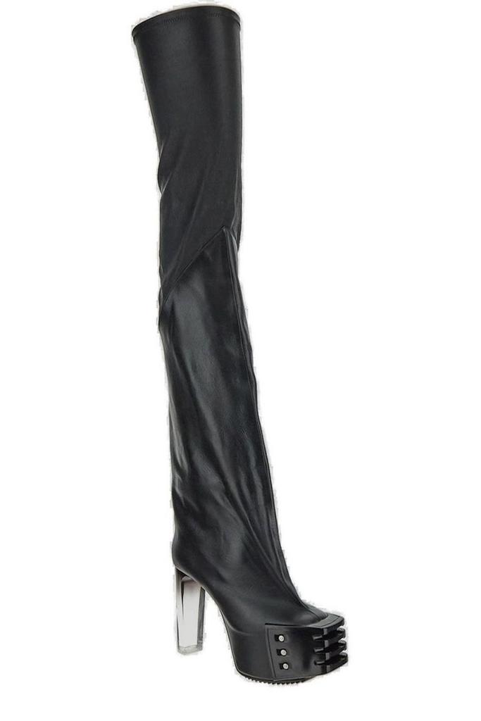 Rick Owens Thigh High Platform Boots商品第2张图片规格展示