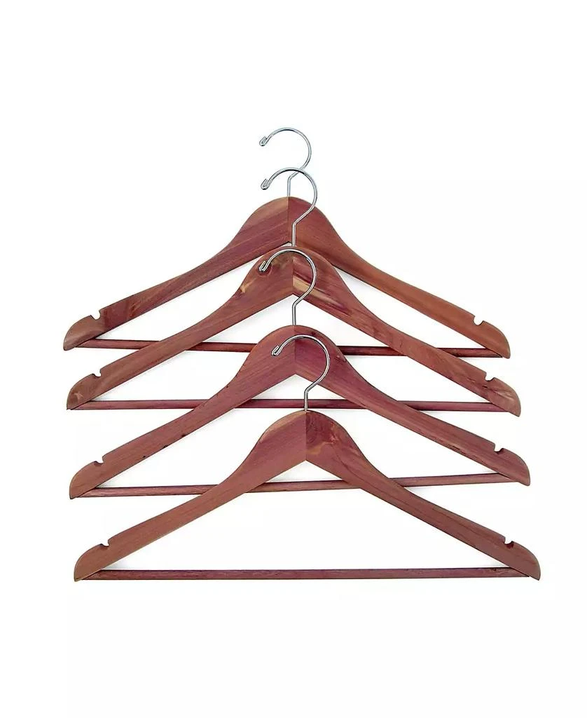 商品Household Essentials|Set of 4 Cedar Garment Hangers,价格¥121,第1张图片