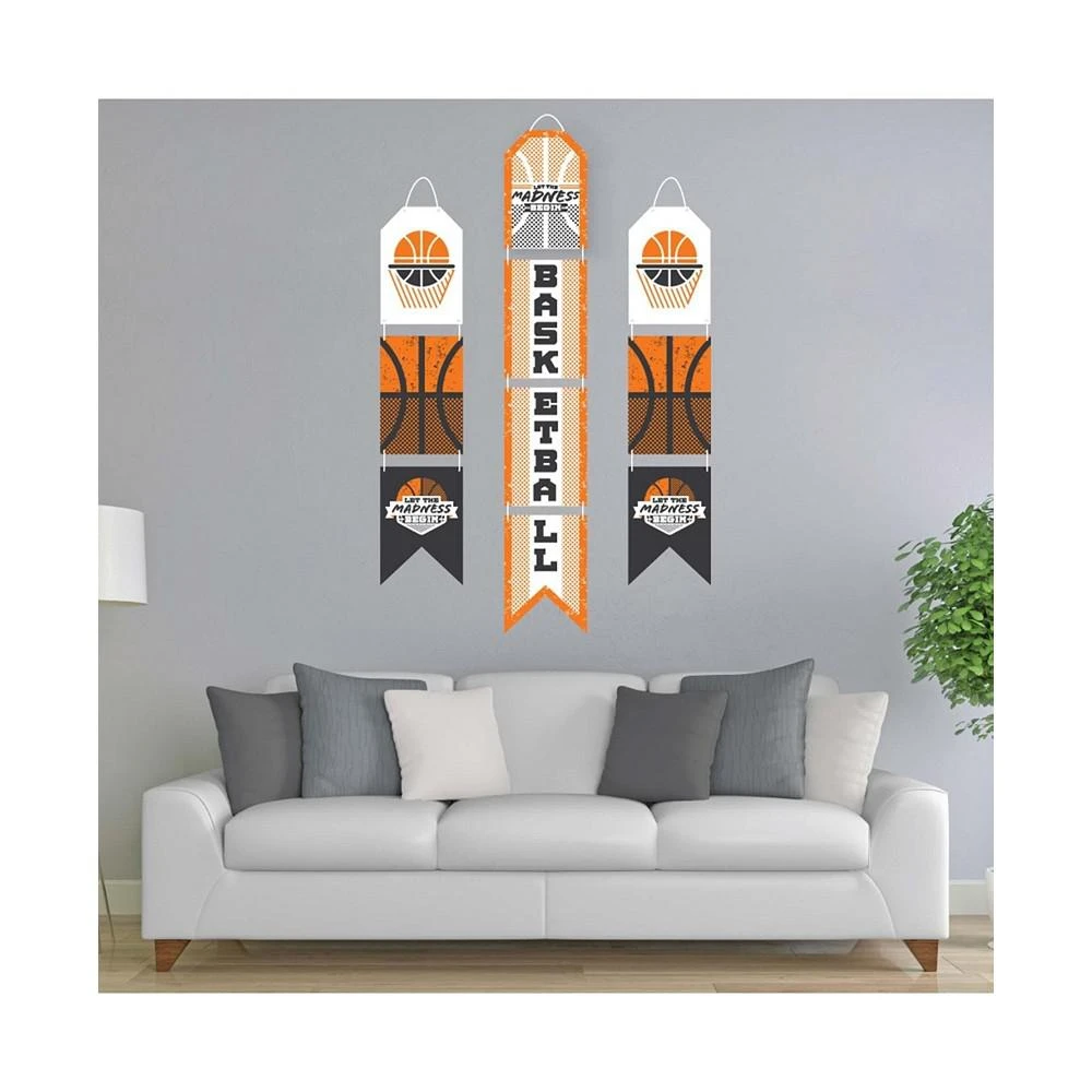 商品Big Dot of Happiness|Basketball - Let The Madness Begin - Vertical Paper Banners - Indoor Door Decor,价格¥157,第3张图片详细描述