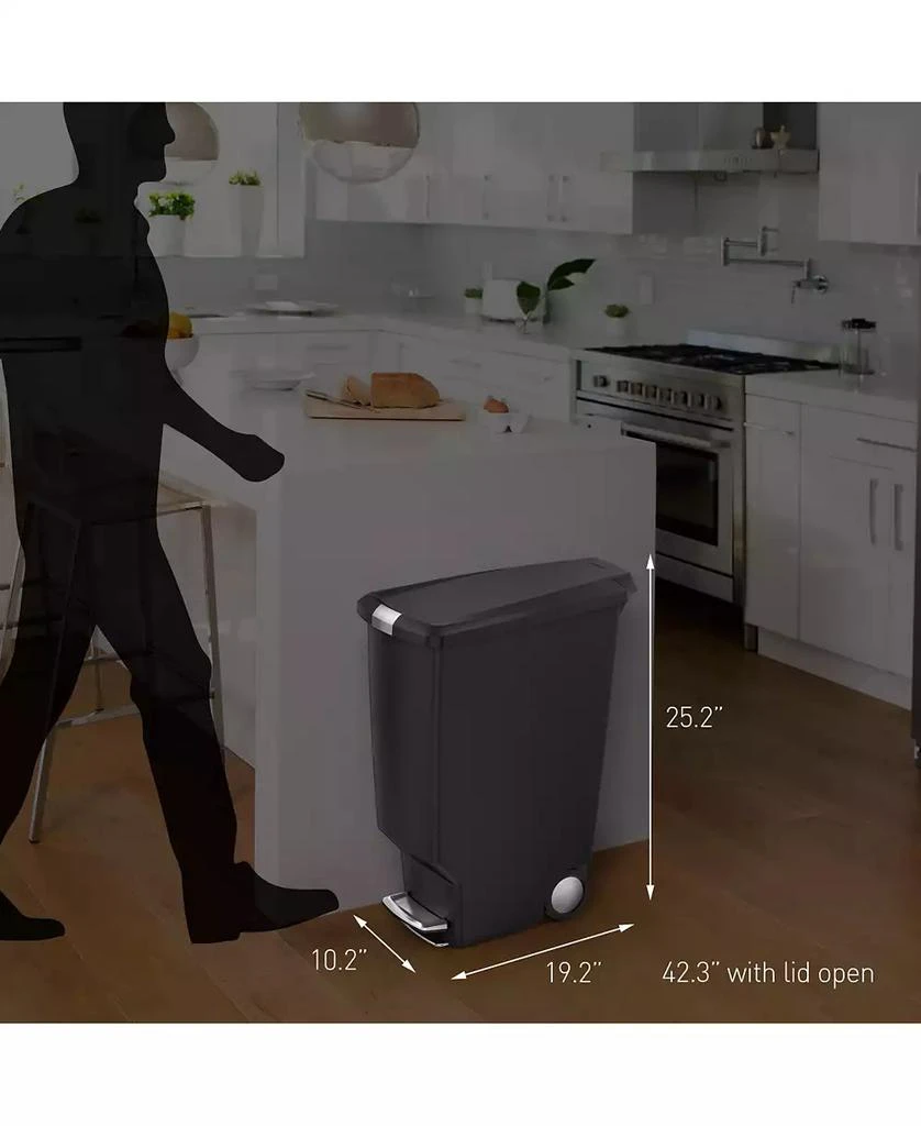 商品simplehuman|40L Slim Step Can,价格¥299,第2张图片详细描述