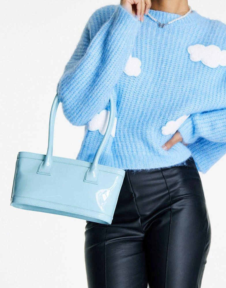 商品ASOS|ASOS DESIGN shoulder bag with elongated straps in blue,价格¥95,第1张图片