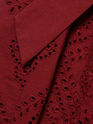 商品Sea|Vienne Eyelet Smocked Midi Dress,价格¥1091,第5张图片详细描述