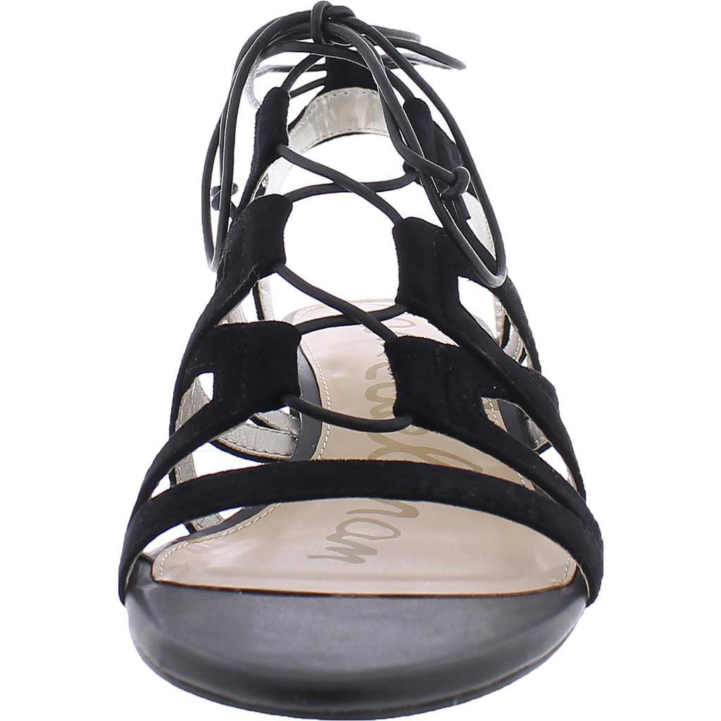 商品Sam Edelman|Sam Edelman Womens Ardella Leather Lace Up Gladiator Sandals,价格¥58,第6张图片详细描述