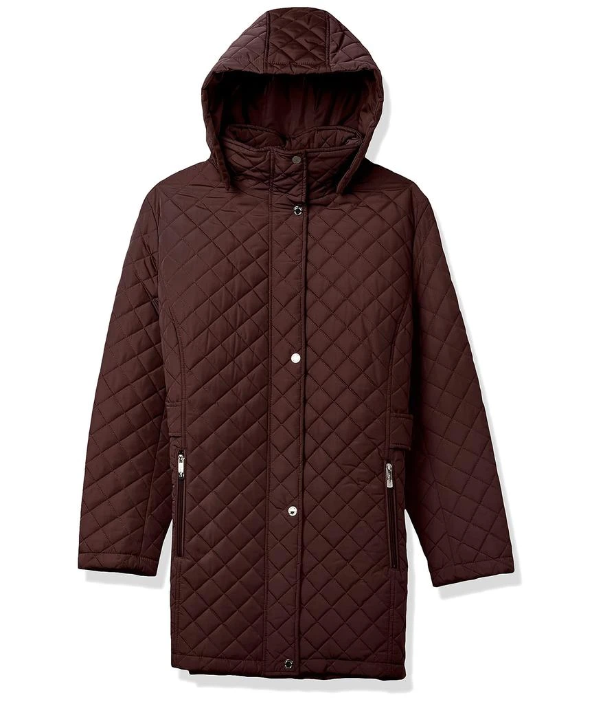 商品Calvin Klein|Mid-Weight Diamond Quilted Jacket (Standard and Plus),价格¥898,第1张图片