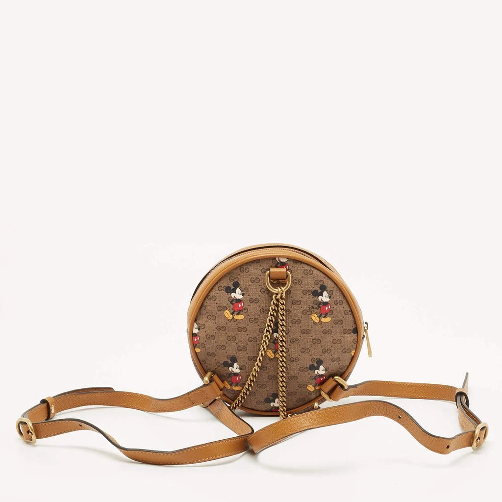 商品[二手商品] Gucci|Gucci x Disney Brown GG Supreme Canvas and Leather Mickey Mouse Round Backpack,价格¥4837,第4张图片详细描述