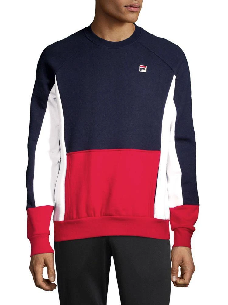 商品Fila|Foster Regular-Fit Colorblock Sweatshirt,价格¥105,第2张图片详细描述