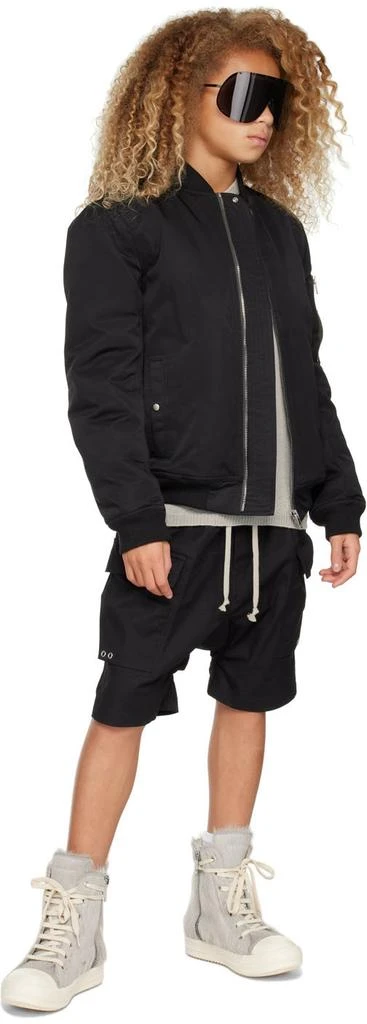 商品Rick Owens|Kids Beige Wool Hoodie,价格¥1510,第4张图片详细描述