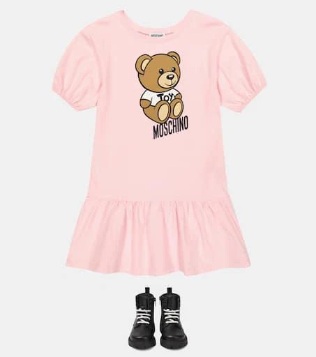 商品Moschino|泰迪绒皮革绑带靴,价格¥1577,第2张图片详细描述