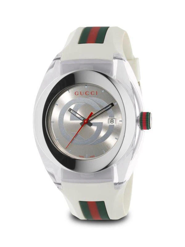 商品Gucci|Sync Stainless Steel & Rubber-Strap Watch,价格¥2971,第1张图片