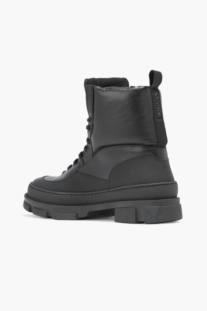 商品Ganni|Leather combat boots,价格¥1083,第3张图片详细描述