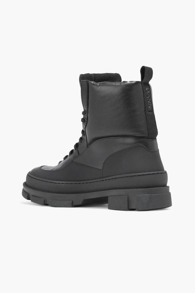 商品Ganni|Leather combat boots,价格¥880,第5张图片详细描述