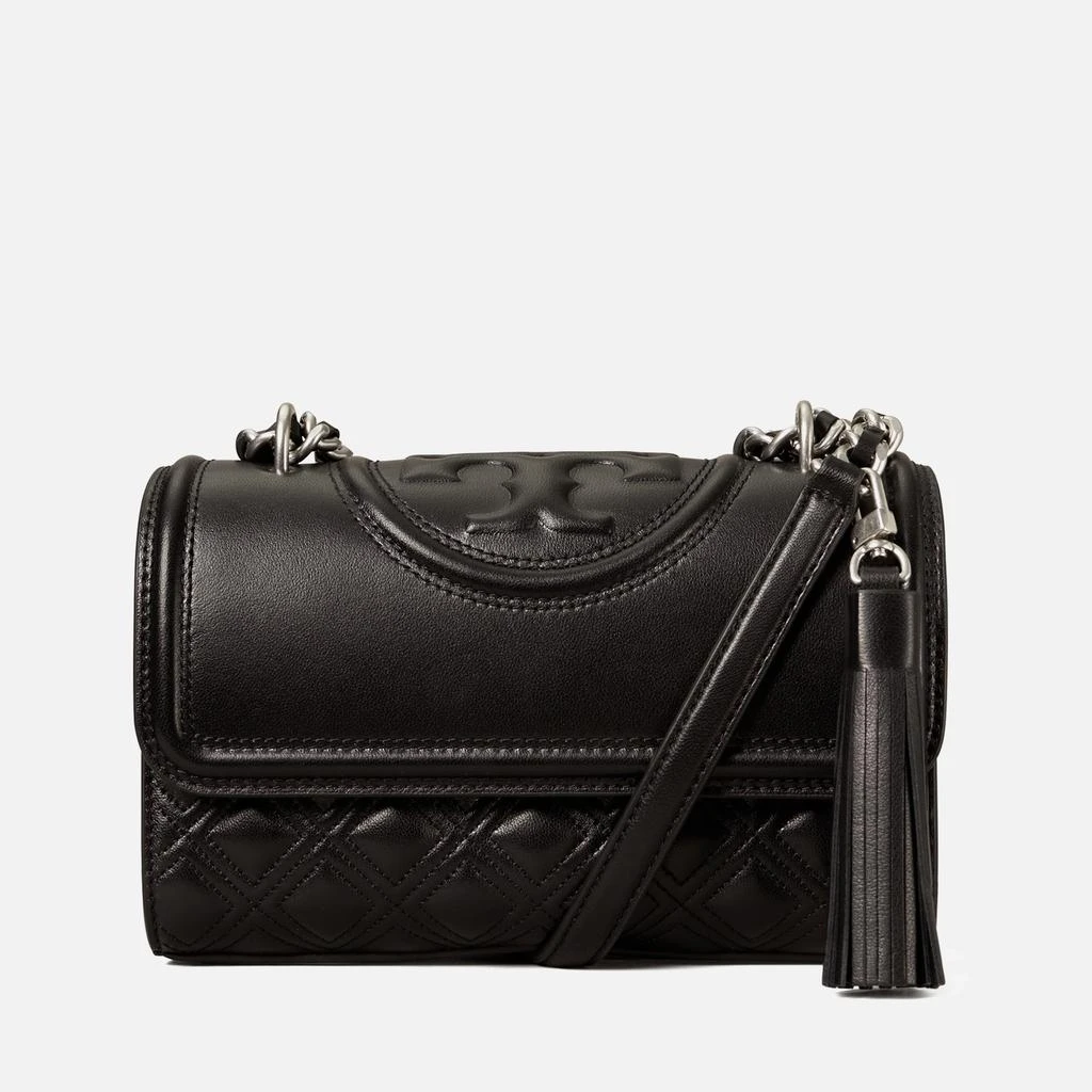 商品Tory Burch|Tory Burch Women's Fleming Small Convertible Shoulder Bag - Black/Silver,价格¥4737,第1张图片