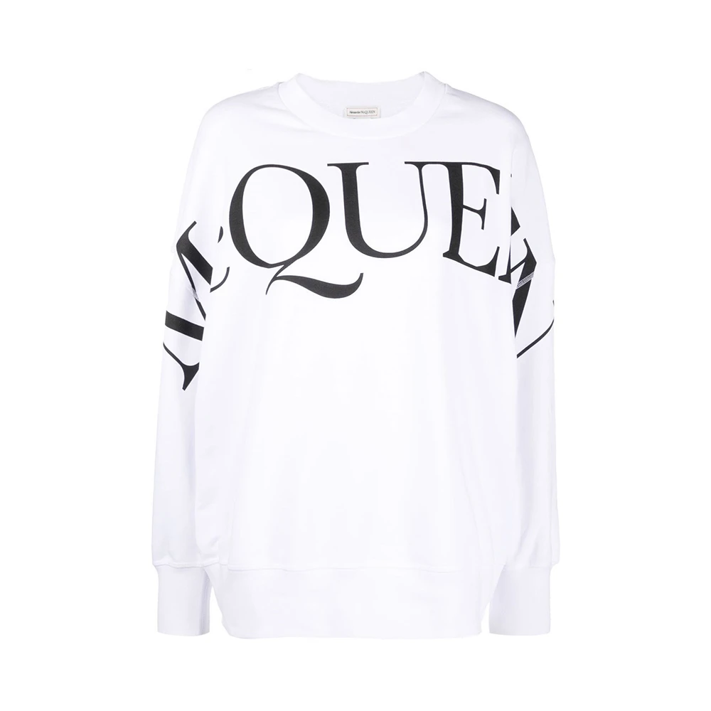 商品Alexander McQueen|ALEXANDER MCQUEEN 白色女士卫衣/帽衫 709082-QZAGD-0909,价格¥1963,第1张图片