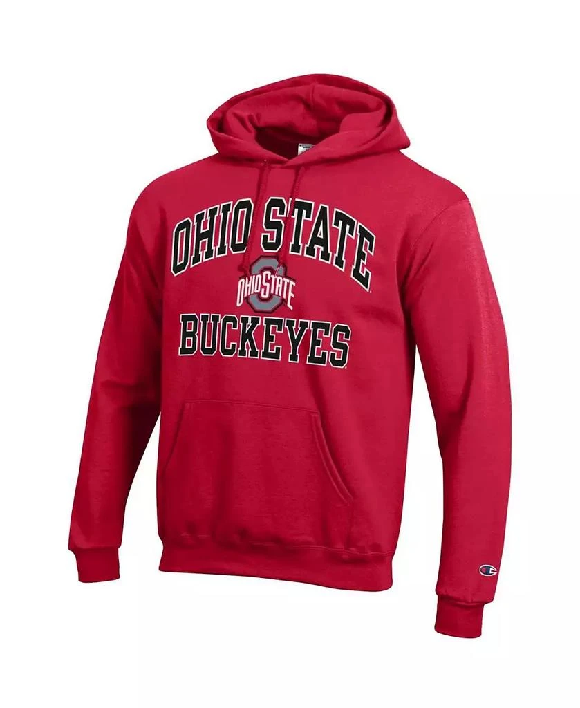 商品CHAMPION|Men's Scarlet Ohio State Buckeyes High Motor Pullover Hoodie,价格¥342,第2张图片详细描述