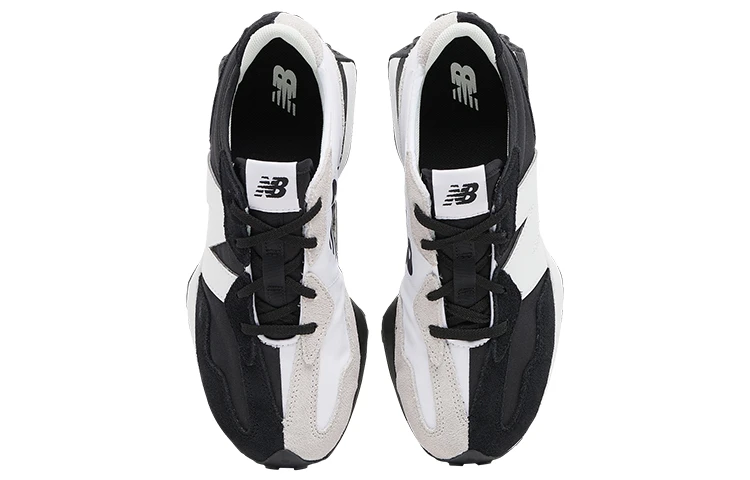 商品[国内直发] New Balance|Foot Locker x   NB 327 简约舒适 织物合成革减震 低帮 休闲跑步鞋 男款 黑白,价格¥660,第6张图片详细描述