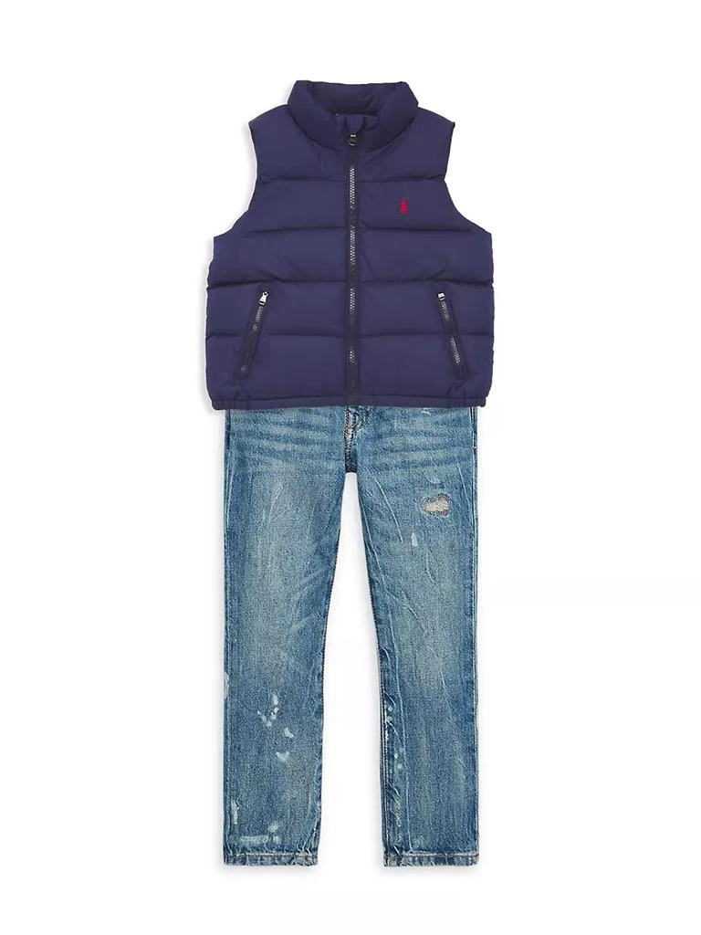 商品Ralph Lauren|Little Boy's &amp; Boy's Mockneck Zip-Up Vest,价格¥456,第2张图片详细描述