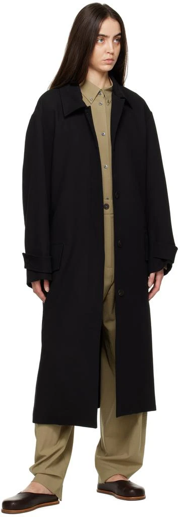 商品Studio Nicholson|Black Fidra Coat,价格¥2648,第4张图片详细描述