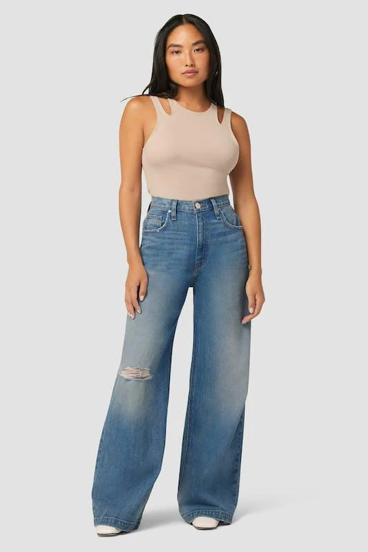 商品Hudson|James High-Rise Wide Leg Petite Jean,价格¥1692,第1张图片