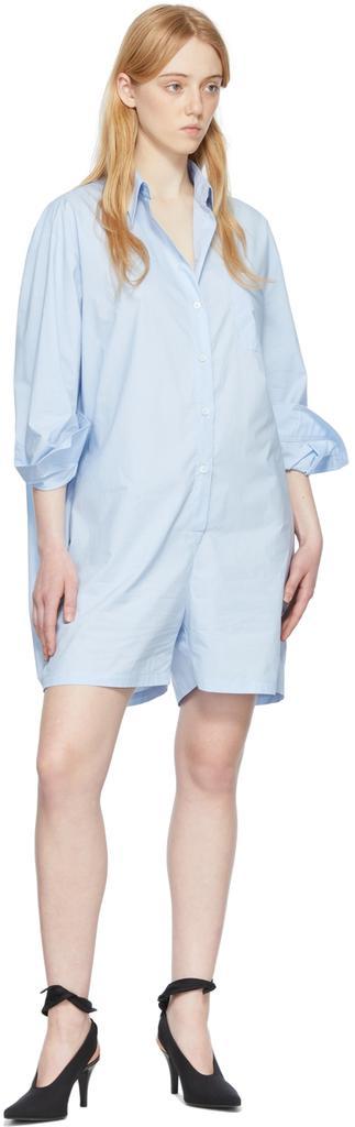 商品MAISON MARGIELA|Blue Cotton Jumpsuit,价格¥1122,第6张图片详细描述