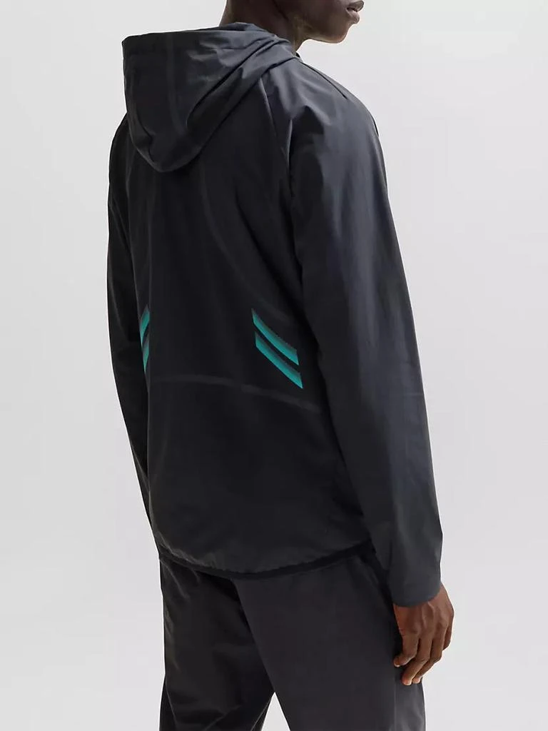 商品Hugo Boss|Zip-Up Hoodie with Decorative Reflective Details,价格¥1681,第4张图片详细描述