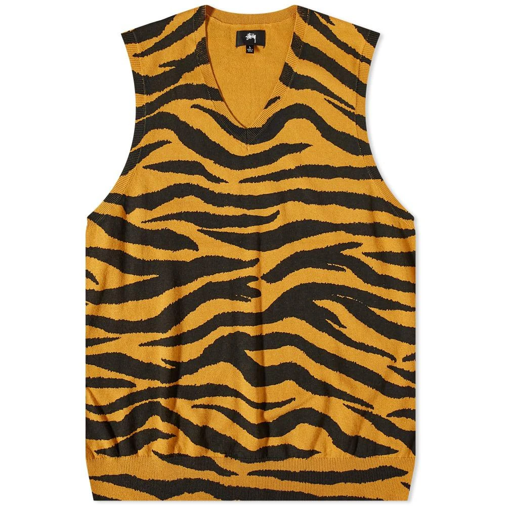 商品STUSSY|Stussy Tiger Printed Sweater Vest,价格¥563,第1张图片