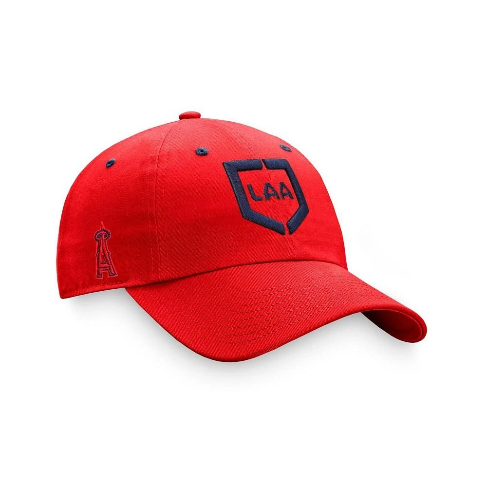 商品Fanatics|Men's Branded Red Los Angeles Angels Iconic Home Plate Adjustable Hat,价格¥182,第1张图片