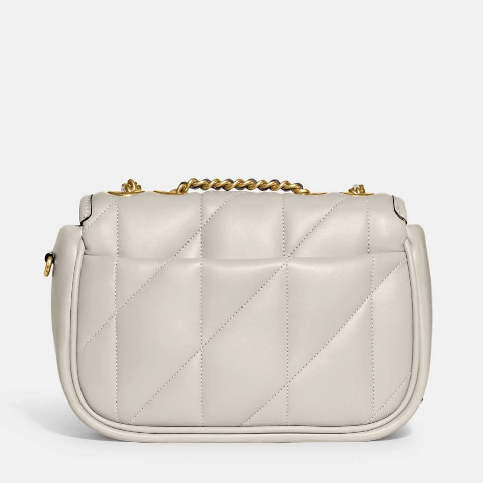 商品Coach|Coach Women's Quilted Pillow Madison Shoulder Bag 18 - Chalk,价格¥3626,第3张图片详细描述