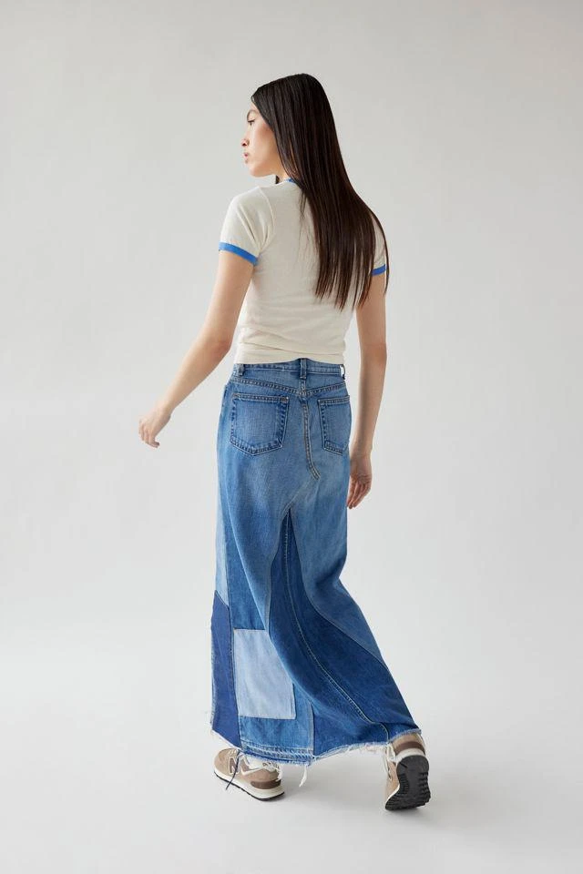 商品Urban Renewal|Urban Renewal Remade Pieced Denim Maxi Skirt,价格¥228,第4张图片详细描述