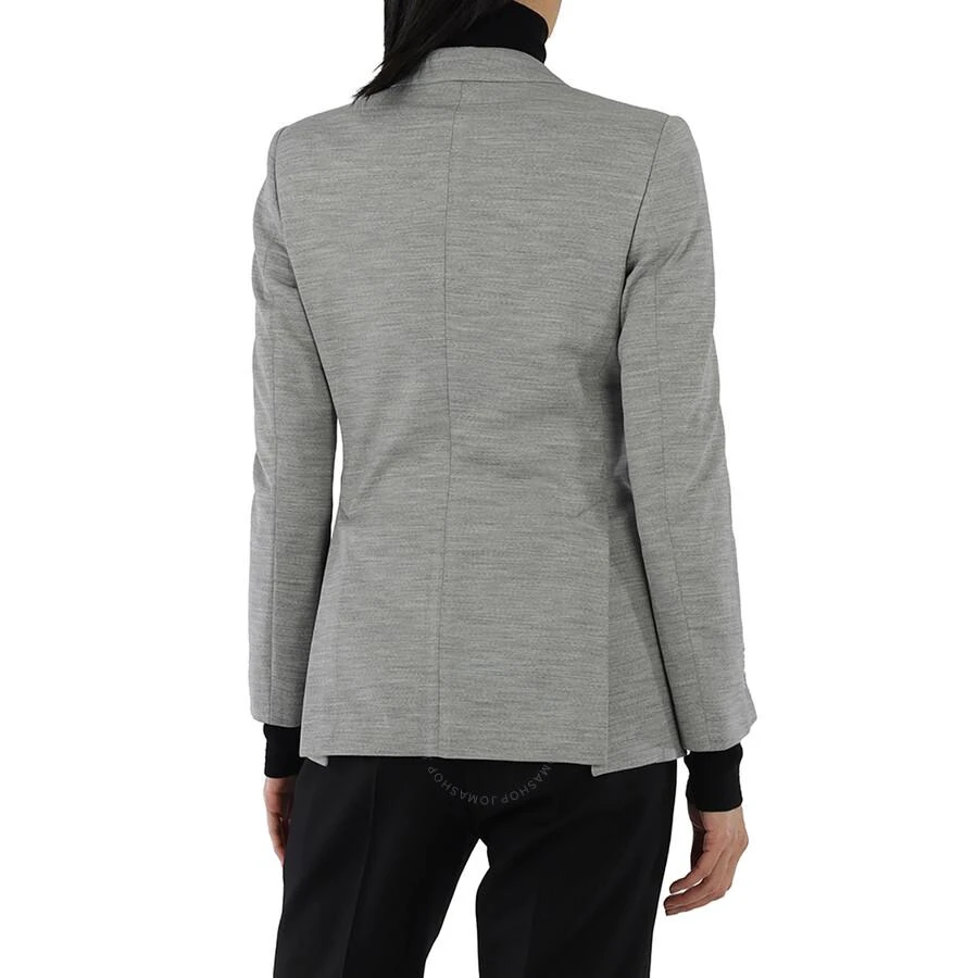 商品Burberry|Grey Taupe Melange Technical Wool Jersey Blazer,价格¥3237,第3张图片详细描述