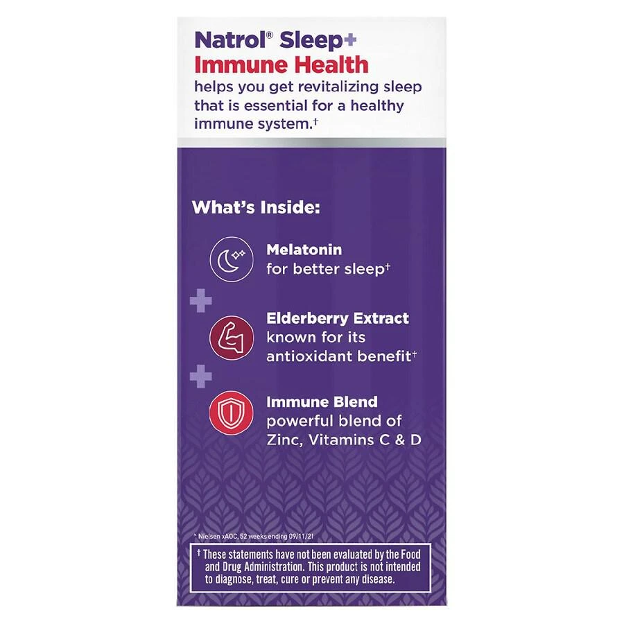 商品Natrol|Sleep+ Immune Health Capsules,价格¥133,第2张图片详细描述