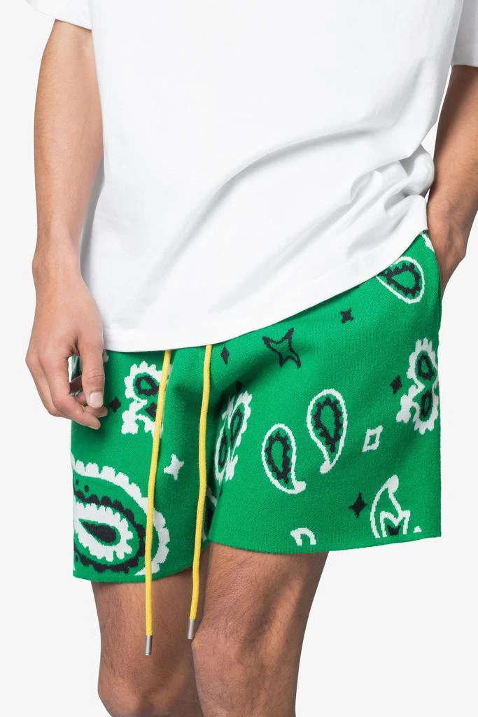Paisley Knit Shorts - Green 商品