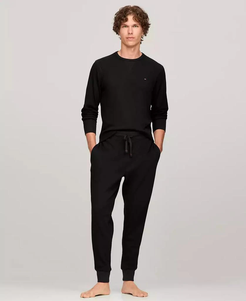 商品Tommy Hilfiger|Men's Waffle-Knit Long-Sleeve Crewneck Thermal Top,价格¥296,第2张图片详细描述