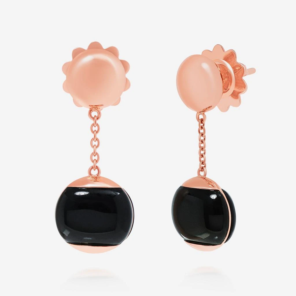 商品Roberto Coin|Roberto Coin 18K Rose Gold, Black Jade Stud Drop Earrings 8882476AXERB,价格¥9468,第3张图片详细描述