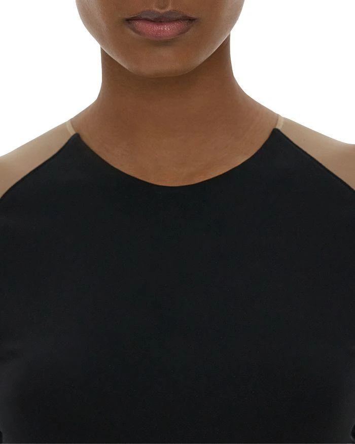 商品Helmut Lang|Sheer Combo Sleeve Midi Dress,价格¥941,第2张图片详细描述
