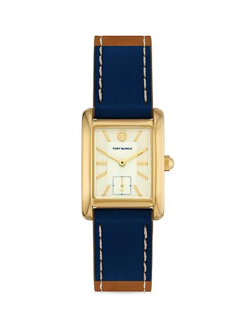 The Eleanor Goldtone Stainless Steel & Leather Strap Watch商品第1张图片规格展示