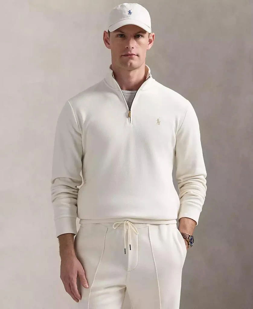 商品Ralph Lauren|Men's Double-Knit Mesh Quarter-Zip Pullover,价格¥1170,第1张图片