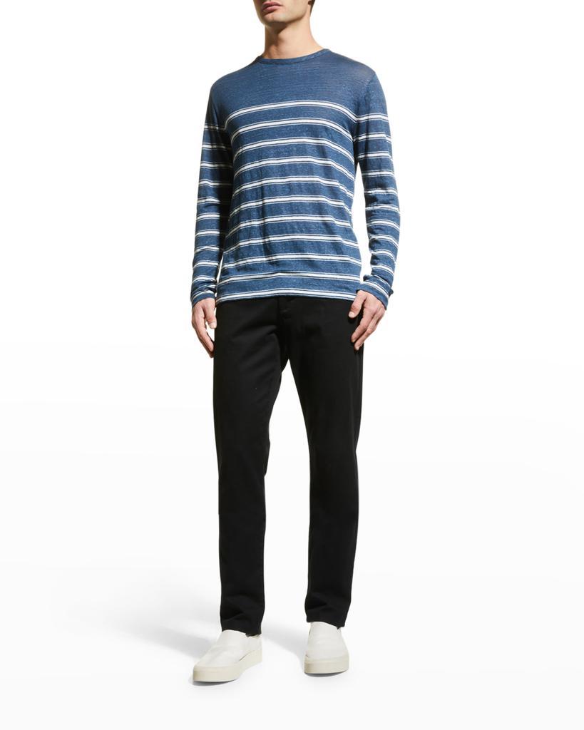 商品Vince|Men's Linen Stripe Sweater,价格¥1076,第1张图片