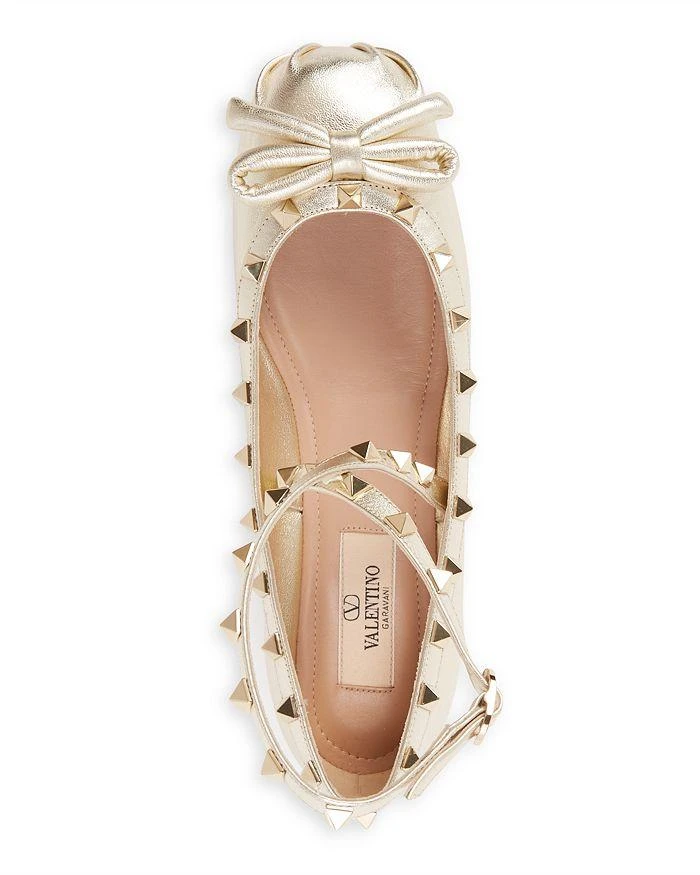 商品Valentino|Women's Embellished Ankle Strap Ballet Flats,价格¥6970,第4张图片详细描述