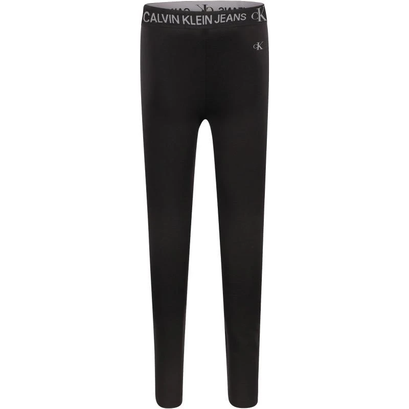 商品Calvin Klein|Branded elastic waist leggings in black,价格¥350,第1张图片