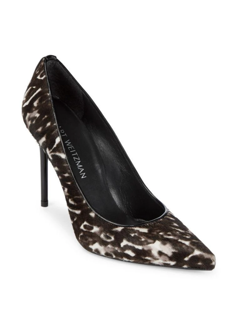 商品Stuart Weitzman|Pipe Nouveau Calf Hair Pumps,价格¥1180,第1张图片