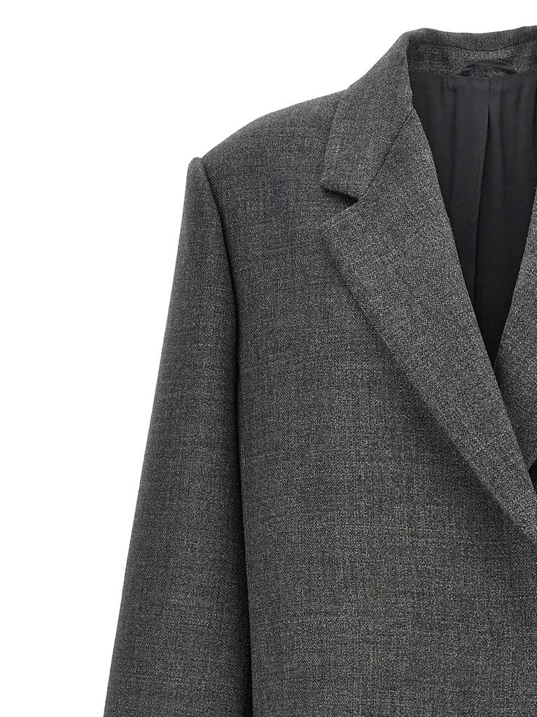 商品Brunello Cucinelli|Double-Breasted Coat Coats, Trench Coats Gray,价格¥19368,第3张图片详细描述