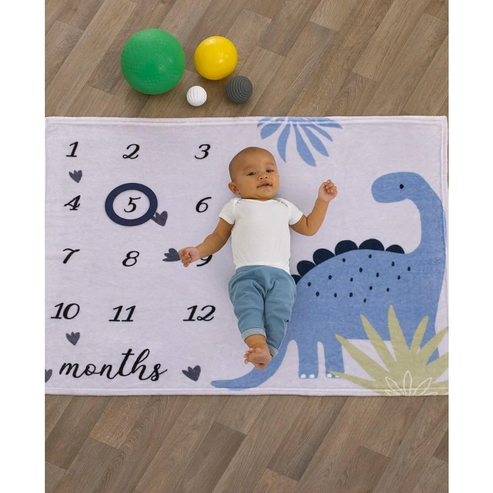 商品Macy's|Dino Adventure French Fiber Baby Milestone Blanket,价格¥299,第4张图片详细描述