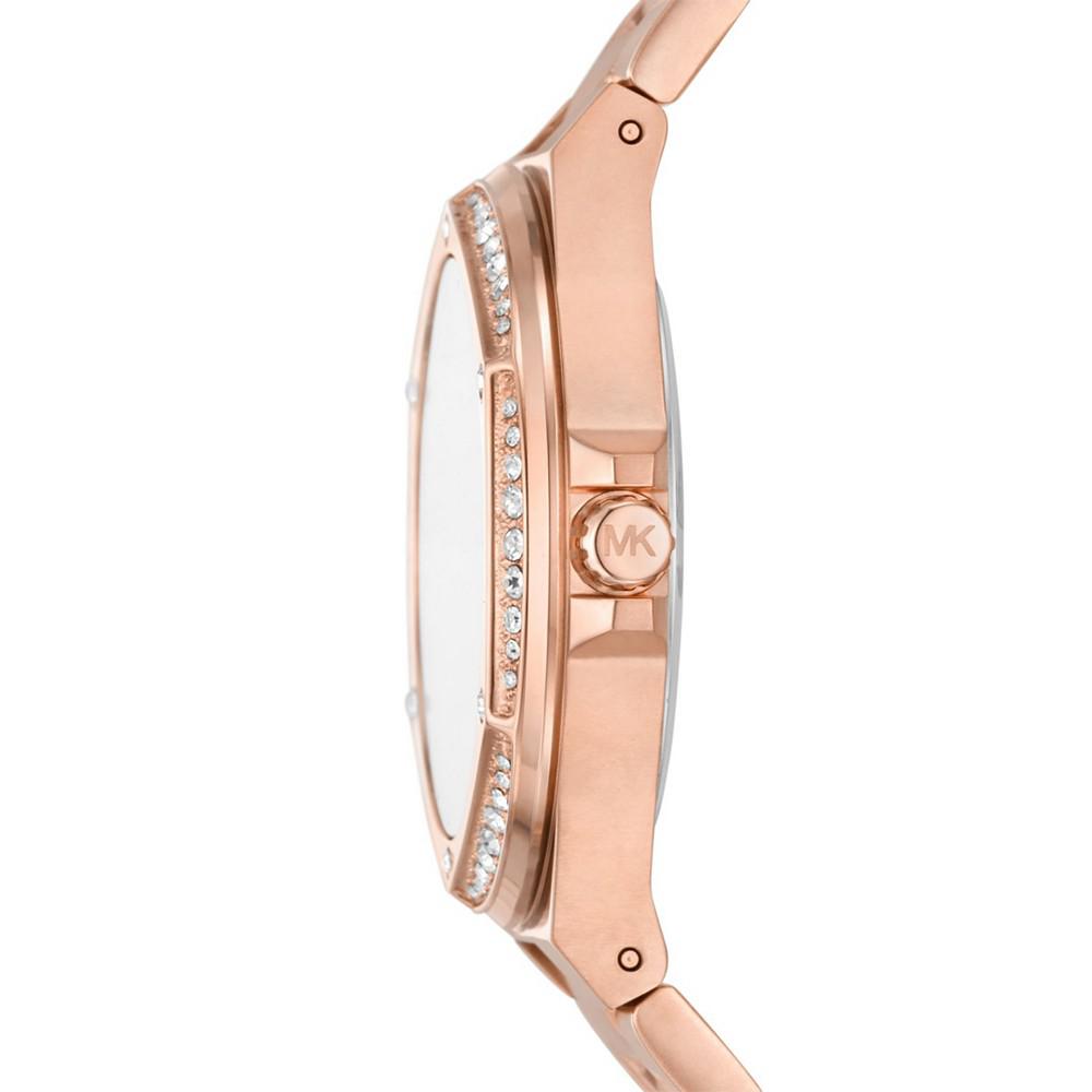 Women's Lennox Three Hand Rose Gold-Tone Stainless Steel Bracelet Watch 37mm商品第2张图片规格展示